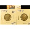 Image 1 : 1918-D AND 1918-S BUFFALO NICKELS