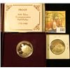 Image 2 : 2 PROOF SILVER GEORGE WASHINGTON HALF DOLLARS.  ONE OF THEM IS IN ITS ORIGINAL BOX