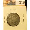 Image 2 : 1890 SILVER SWEDISH 1 MARKKA COIN