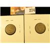 Image 2 : 1876 AND 1843 SEATED LIBERTY DIMES