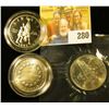 Image 2 : PROOF BASKETBALL OLYMPIC COMMEMORATIVE HALF DOLLAR, GEORGE WASHINGTON SILVER PROOF HALF, AND UNC US 