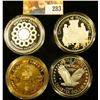 Image 2 : MEDAL COLLECTION INCLUDES A LARGE COPY OF THE STANDING LIBERTY QUARTER, PATRICK HENRY, JOHN HANCOCK,