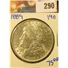 Image 1 : 1889 MORGAN SILVER DOLLAR
