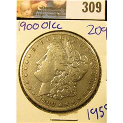 1900 O/CC OVERDATE MORGAN SILVER DOLLAR
