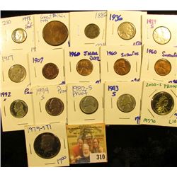 HODGE PODGE LOT INCLUDES 1979-S TYPE 1 PROOF KENNEDY HALF DOLLAR, 2000-S PROOF SACAGAWEA DOLLAR, SHA