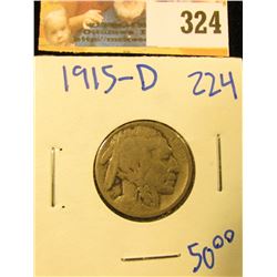 1915-D SEMI KEY DATE BUFFALO NICKEL