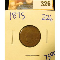 1875 SEMI KEY DATE INDIAN HEAD PENNY