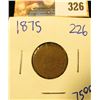 Image 1 : 1875 SEMI KEY DATE INDIAN HEAD PENNY
