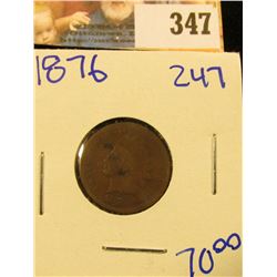1876 SEMI KEY DATE INDIAN HEAD PENNY