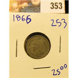 1866 THREE CENT NICKEL