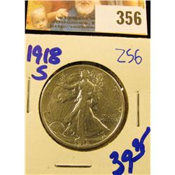 1918-S WALKING LIBERTY HALF DOLLAR