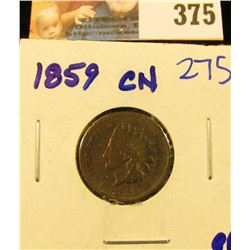 1859 INDIAN HEAD PENNY WITH ALL THE LETTERS IN LIBERTY VISIBLE
