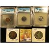 Image 1 : CANADIAN HODGEPODGE LOT INCLUDES 1967 SILVER HALF DOLLAR, 1952 CANADIAN NICKELS GRADED MS60 DETAILS,