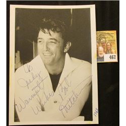 5" x 7" Black & White Autographed Photo "To Judy Warmest Wishes Bob Mitchum" photo of Robert Mitchum