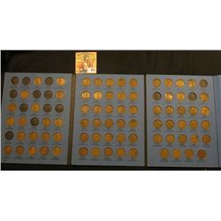 1909-40 Partial Set of Lincoln Cents in a blue Whitman folder. Not all of the coins are in the corre