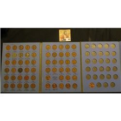 1941-2000 Partial Set of Lincoln Cents in a blue Whitman folder.