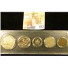 Image 2 : Snaptight case containing 1890 Indian Cent, 1900 Liberty Nickel, 1980 S Proof Dime, 1969 S Proof Was