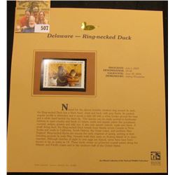 2003 Delaware Waterfowl $9.00 Stamp, mint, unused with original literature mounted in a plastic page