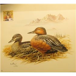 2000 Fleetwood hand autographed print of a pair of Ducks (I thought I was good, but I am not even go