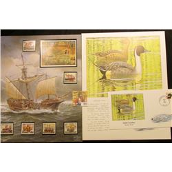 1989 Yugoslavia Sailing Ships Stamps; South Carolina Northern Pintail Stamped Cover; & a Ducks Unlim