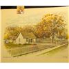Image 1 : 12" x 17" Stan Haring Color Print of Herbert Hoover Birthplace.