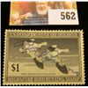 Image 1 : 1947 RW14 Federal Migratory Bird Hunting $1 Stamp, signed and obviously used for hunting.