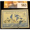 Image 1 : 1948 RW15 Federal Migratory Bird Hunting $1 Stamp, signed and obviously used for hunting.