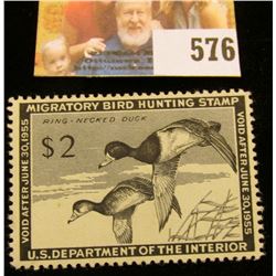 1954 RW21 Federal Migratory Bird Hunting $2 Stamp, unsigned, LH.