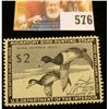 Image 1 : 1954 RW21 Federal Migratory Bird Hunting $2 Stamp, unsigned, LH.
