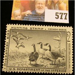 1958 RW25 Federal Migratory Bird Hunting $2 Stamp, unsigned, NG.