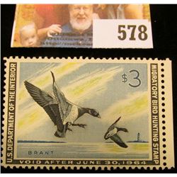 1963 RW30 Federal Migratory Bird Hunting $2 Stamp, unsigned, LH.