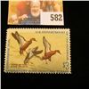 Image 1 : 1971 RW38 Federal Migratory Bird Hunting $3 Stamp, unsigned, no gum, depicts a flock of Cinnamon Tea
