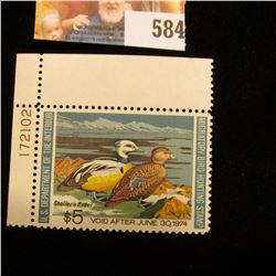 1973 RW40 Federal Migratory Bird Hunting $5 Stamp, unsigned, original gum. Plate number single.