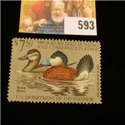 1981 RW 48 Federal Migratory Bird Hunting $7.50 Stamp, unsigned, original gum, NH, VF.