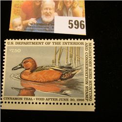 1985 RW 52 Federal Migratory Bird Hunting $7.50 Stamp, unsigned, original gum, NH, VF.