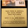 Image 2 : 1992 RW 59 Federal Migratory Bird Hunting $15.00 Stamp, unsigned, original gum, NH, VF.