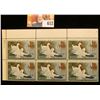 Image 1 : 1970 RW37 Federal Migratory Bird Hunting $3 Stamp, Plate numbered block of Six. This block was value