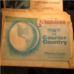 1972 Ottumwa Courier  Inventory  Edition; 1941  Ottumwa Daily Courier  depicting an aerial view of t