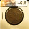 Image 1 : 1856 U.S. Large Cent, VG-F.
