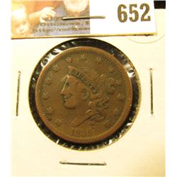 1838 U.S. Large Cent, VG.