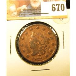 1828 U.S. Large Cent, Good.