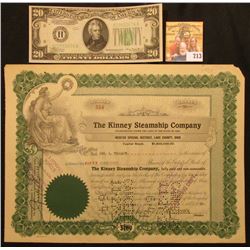 $20 Series 1934 St. Louis, Mo., F.R.N., CU, plate numbers micro B12/ macro 396; & Stock No. 554 for 