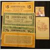 Image 2 : Set of Four Clarinda, Iowa Chamber of Commerce April 10th, 1933 Depression Scrip: (2) 25c, $1, & $5.