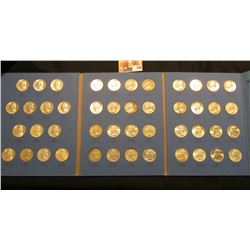 1946-64 Complete Set of Washington Quarters in a blue Whitman folder. Many of the coins are very hig