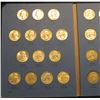 Image 2 : 1946-64 Complete Set of Washington Quarters in a blue Whitman folder. Many of the coins are very hig