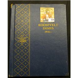 1946- Roosevelt Dimes blue Deluxe Whitman Album. Includes a partial set of High Grade Roosevelt Dime