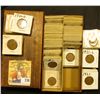 Image 1 : 6" long Double Row Box of Lincoln Cents in 1 1/2" holders dating 1920P, D, S up to 1929. Many decent