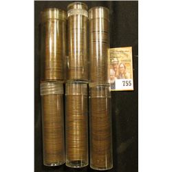 (6) Rolls of Lincoln Cents, not checked for tube counts, but labeled "1912", "1916 D", "1919 Old", "