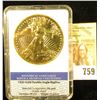 Image 1 : Historical Gold Eagle Replica Archival Collection 1933 Gold Double Eagle Replica in slabbed holder.