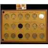 Image 1 : Old Wayte Raymond Coin Page containing the following Nickels: 1943 D, 44 P, D, S, 45 P, D, S (all Si